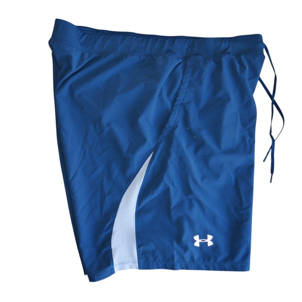 Under Armour Speedpocket 9" Shorts Men's Size 2XL Brief Lined Teal GUC